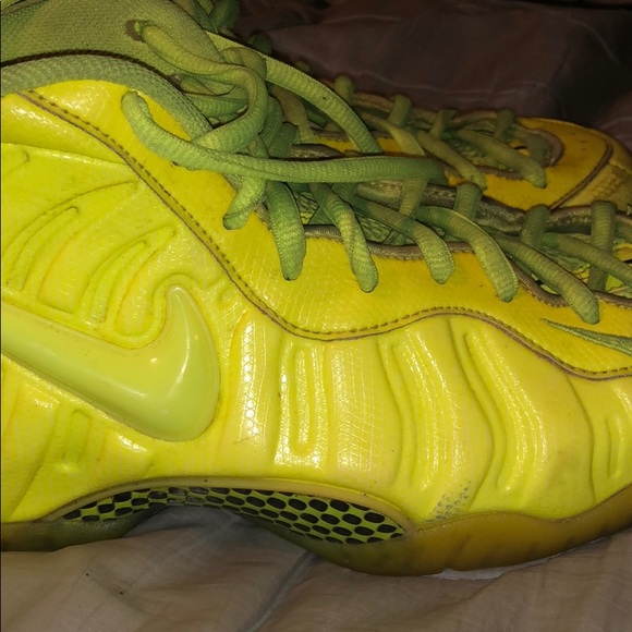 lime green foamposites